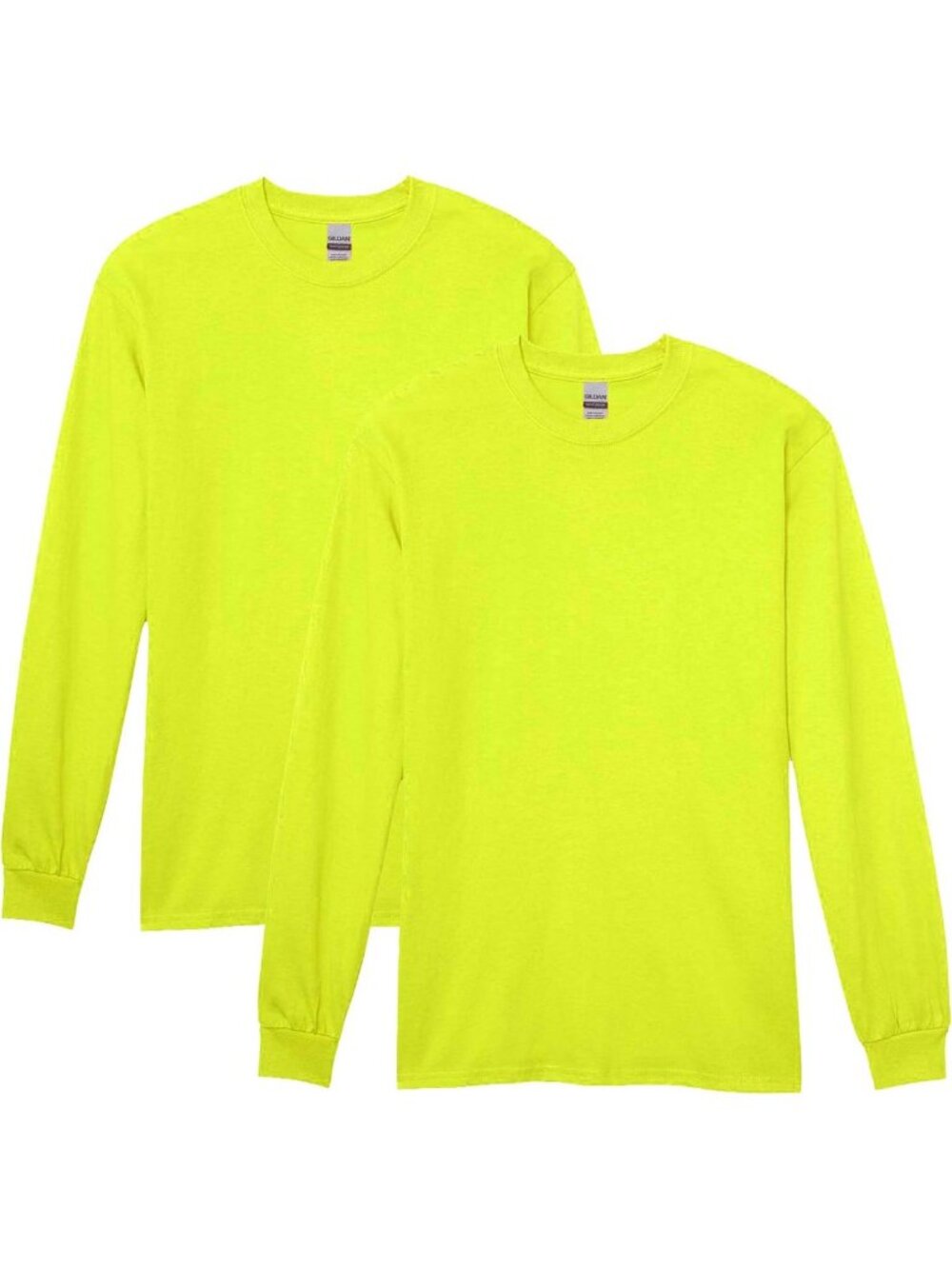 Heavy Cotton Long Sleeve T-Shirt 2-Pack for Men & Women - Comfortable
